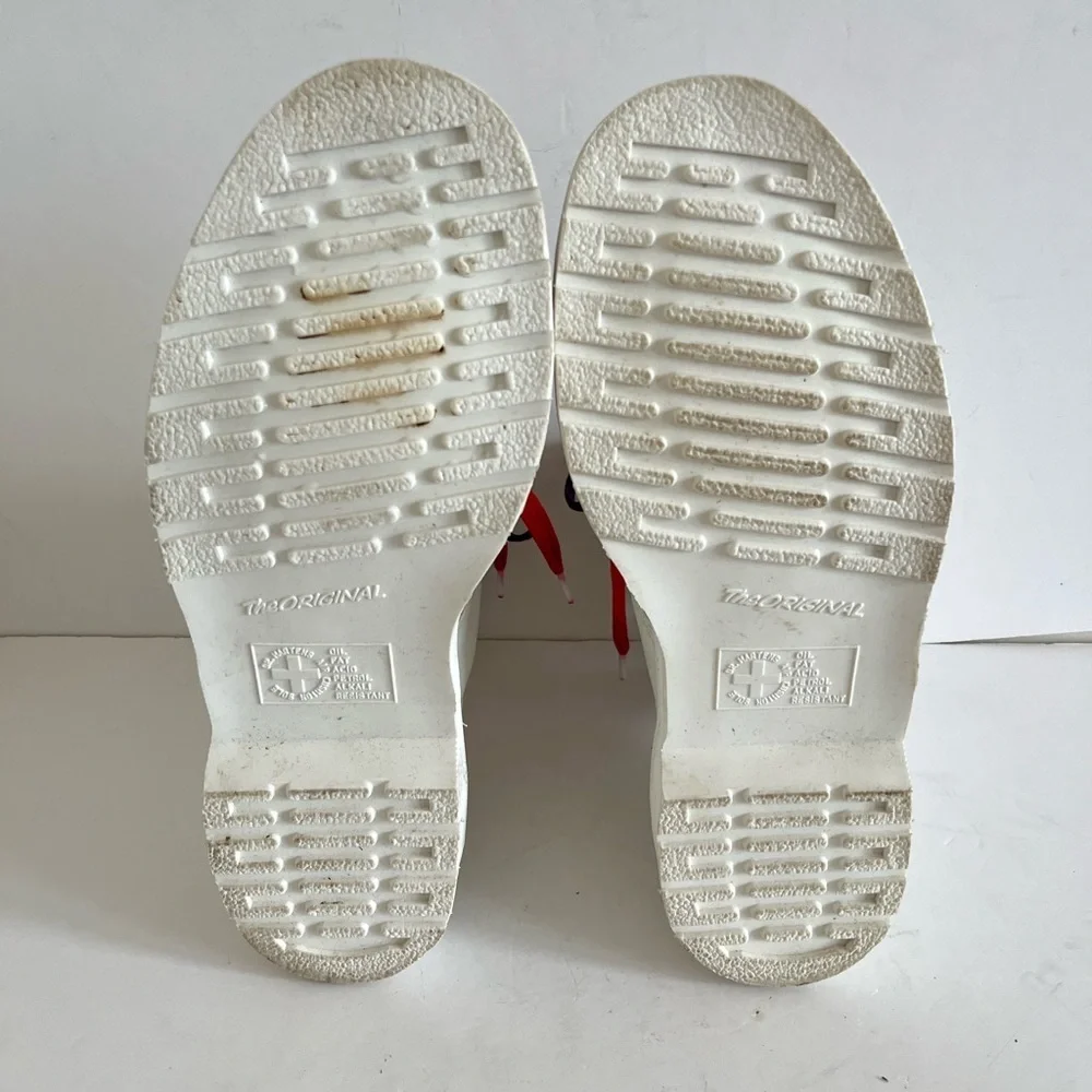 Doc Martens White 14357 Mono Smooth Leather Boots Mens 10 Womens 11